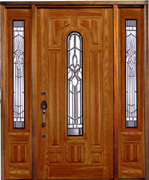 輸入玄関ドア　メソナイト　高級玄関ドア　ファイバーグラス　アンティークブラック　BT203