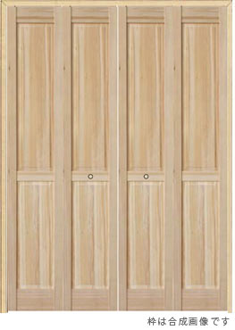 4枚折戸ドア、木製のクローゼット用扉、H2PP