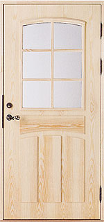 木製玄関ドア スウェーデン　北欧タイプ　パイン