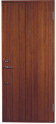 チーク材の木製玄関ドア