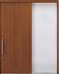 超断熱の木製玄関引戸
