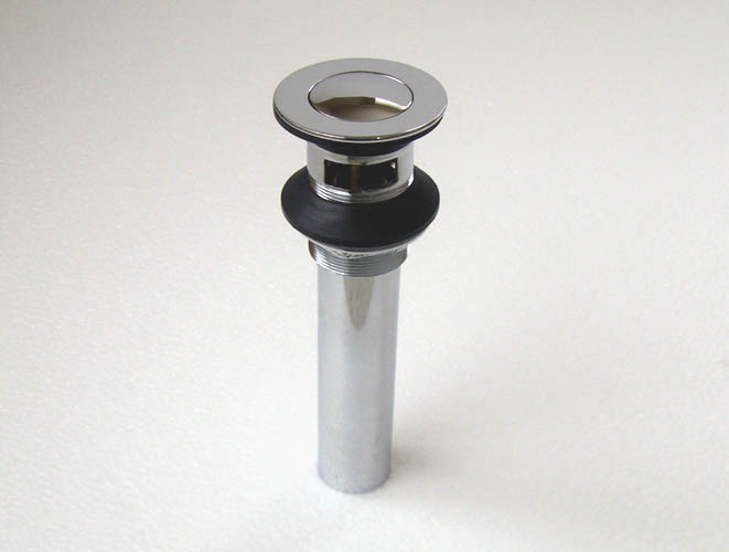 排水金具　プッシュ式　オーバーフロー有り　クローム JODEN