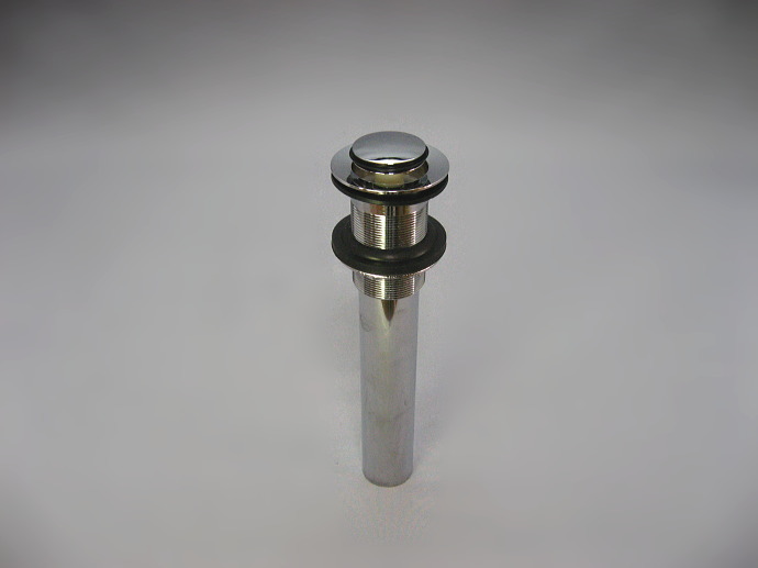 排水金具　プッシュ式　オーバーフロー無し　クローム JODEN