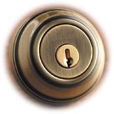 輸入の鍵穴kwikwsetの鍵穴アンティークブラス