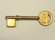 真鍮ドアレバーの合鍵作成用の鍵