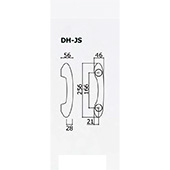 木製ドアハンドルすがたかたちDH-JSの図面