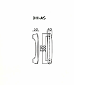 木製ドアハンドルDH-ASの図面