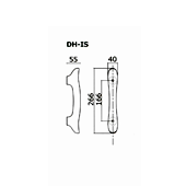 DH-IS木製ハンドルの図面