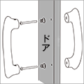 ドアハンドル取り付けDH-I