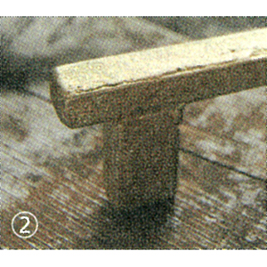 真鍮鋳物の取手ハンドル鋳肌素地HB-201、イメージ画像