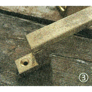 真鍮鋳物の取手ハンドル鋳肌素地HB-202、イメージ画像