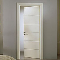 ホワイト塗装の扉、寝室のドア、GFシリーズ室内