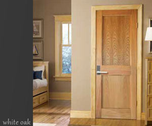 寝室の木製ドア