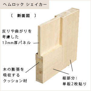 シェイカータイプの断面図