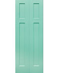 緑色のかわいい折れ戸パネル