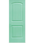 クラシカルな木製室内ドア、アップルグリーン色