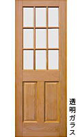 木製ドアSD2P9Gホワイトオーク