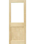 木製ドアパネルEH1782-CL-ガラス入り