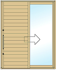 引き戸の横貼りタイプ