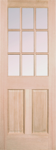 ガラス室内　木製ドア