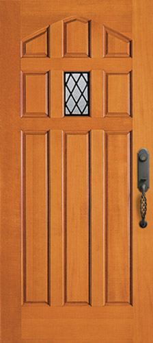 木製玄関ドア　ガラス入り　SP4040