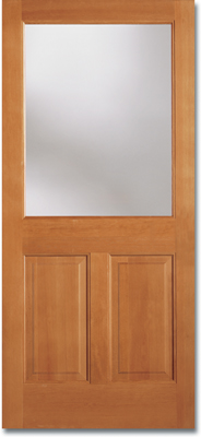 木製玄関ドア　ガラス入り　SP7044