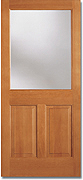 ガラス入り木製玄関ドア　7044