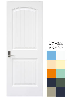 ホワイト塗装のクラシカルなドア、MD2PC-PW
