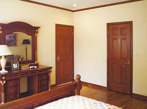 木製の室内ドア、施工イメージ