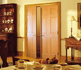 室内ドア、米松の木製ドア