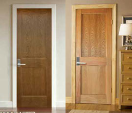 室内ドア、ホワイトオーク材の扉