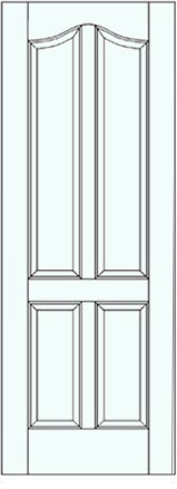 クラシカルな木製オーダー扉