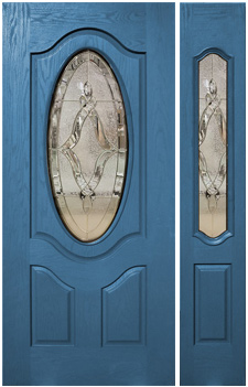 玄関ドアの塗装、ミッドナイトサマー