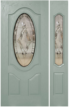 玄関ドアの塗装、スプリンググラス