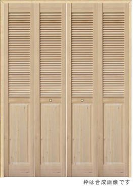 4枚折戸ドア、木製のクローゼット用扉、H2LP