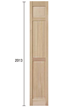 シンプルな3ブロックドア、木製のクローゼット用扉、H3PP
