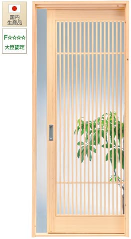 檜のドア、ひのき引戸、HD195