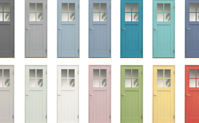 おしゃれなカラー塗装の木製ドア 日本製の室内扉 アイエムyuシリーズ マットペイントドア
