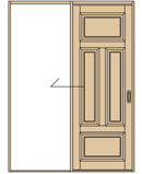 JS170の片引き戸(通常枠)のアイコン