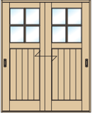 引き違い戸のアイコン