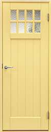カントリー風の黄色ドア、JS151