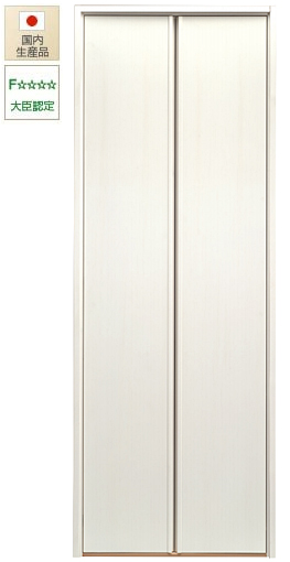 日本製の木製収納扉、両開きタイプ