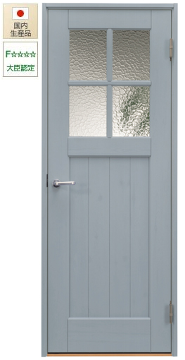 格子窓のおしゃれな木製ドア 日本製の室内扉 アイエムyuシリーズ マットペイントシリーズ