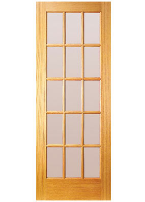 レッドオークの木製ドアJW66R、JELDWEN室内扉