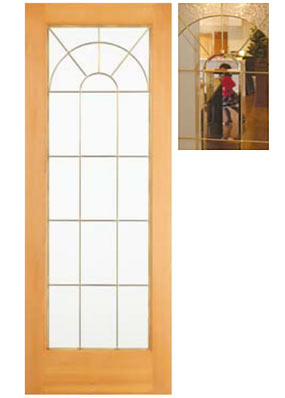 木製建具JW1590、美しいガラスドア