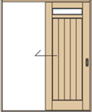 片引き戸（通常枠）のアイコン