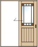片引き戸（通常枠）のアイコン