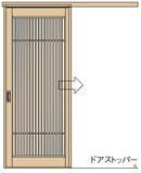片引き戸（アウトセット枠）のアイコン