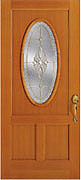 木製玄関ドア　アメリカ　装飾ガラス　シンプソン