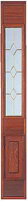 北欧の木製ドア用サイドライト